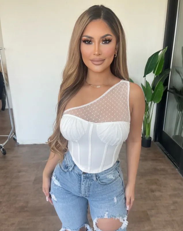 Hattie Cropped Top(Ivory) sold by OOTDFash