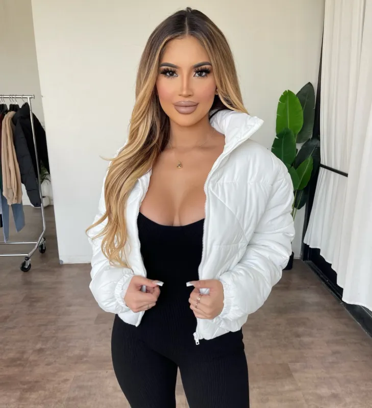 Carly Puffer Jacket(White) sold by OOTDFash