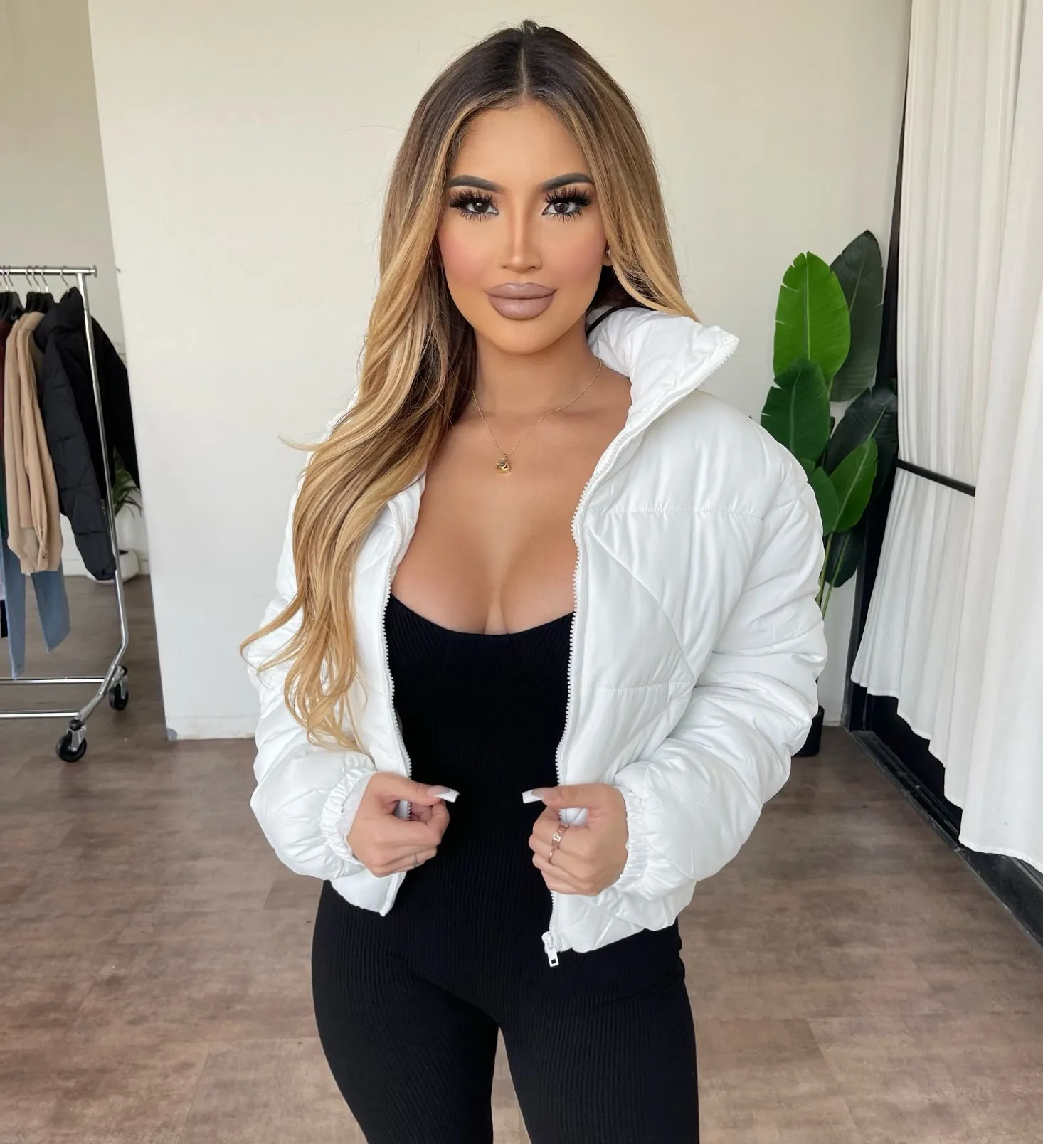 Carly Puffer Jacket(White) sold by OOTDFash