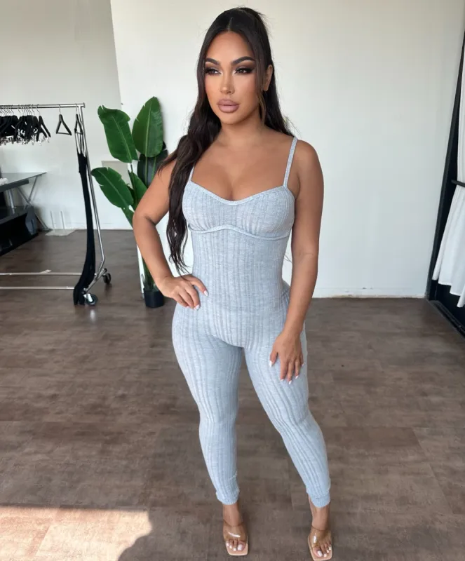 Chelsy Jumpsuit (Grey) sold by OOTDFash