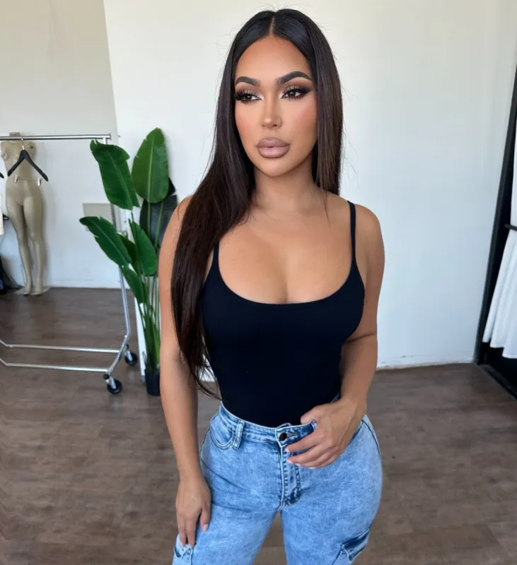 Hailey Bodysuit (Black) sold by OOTDFash