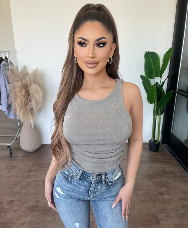 Demi Sleeveless Top(Oyster) sold by OOTDFash