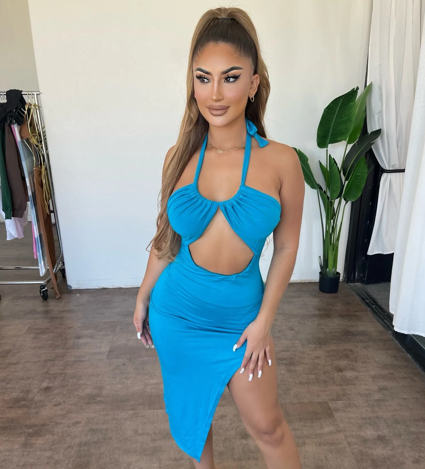 Mera Dress(Aqua) sold by OOTDFash