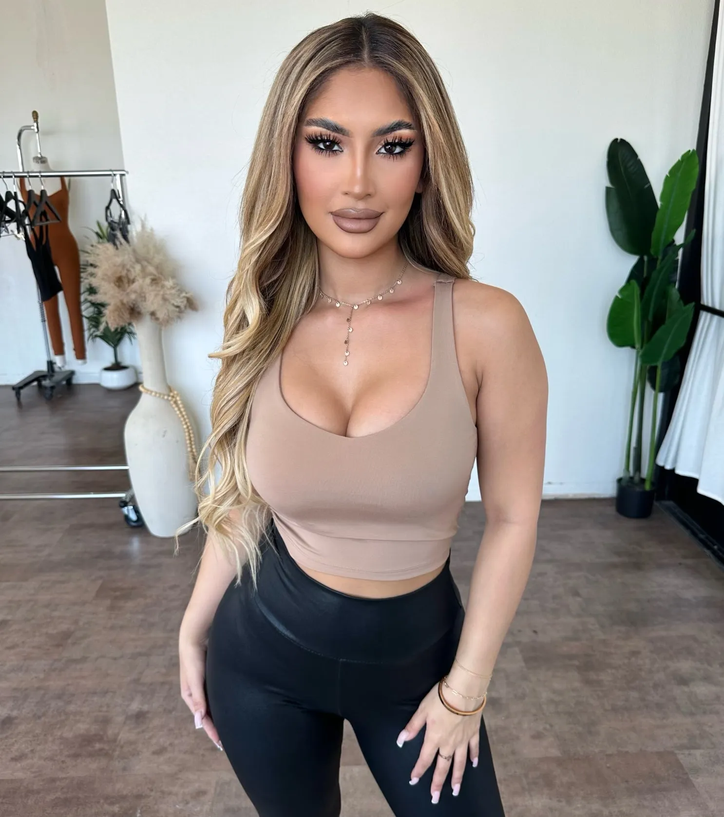 Mabel Top (Light Mocha) sold by OOTDFash