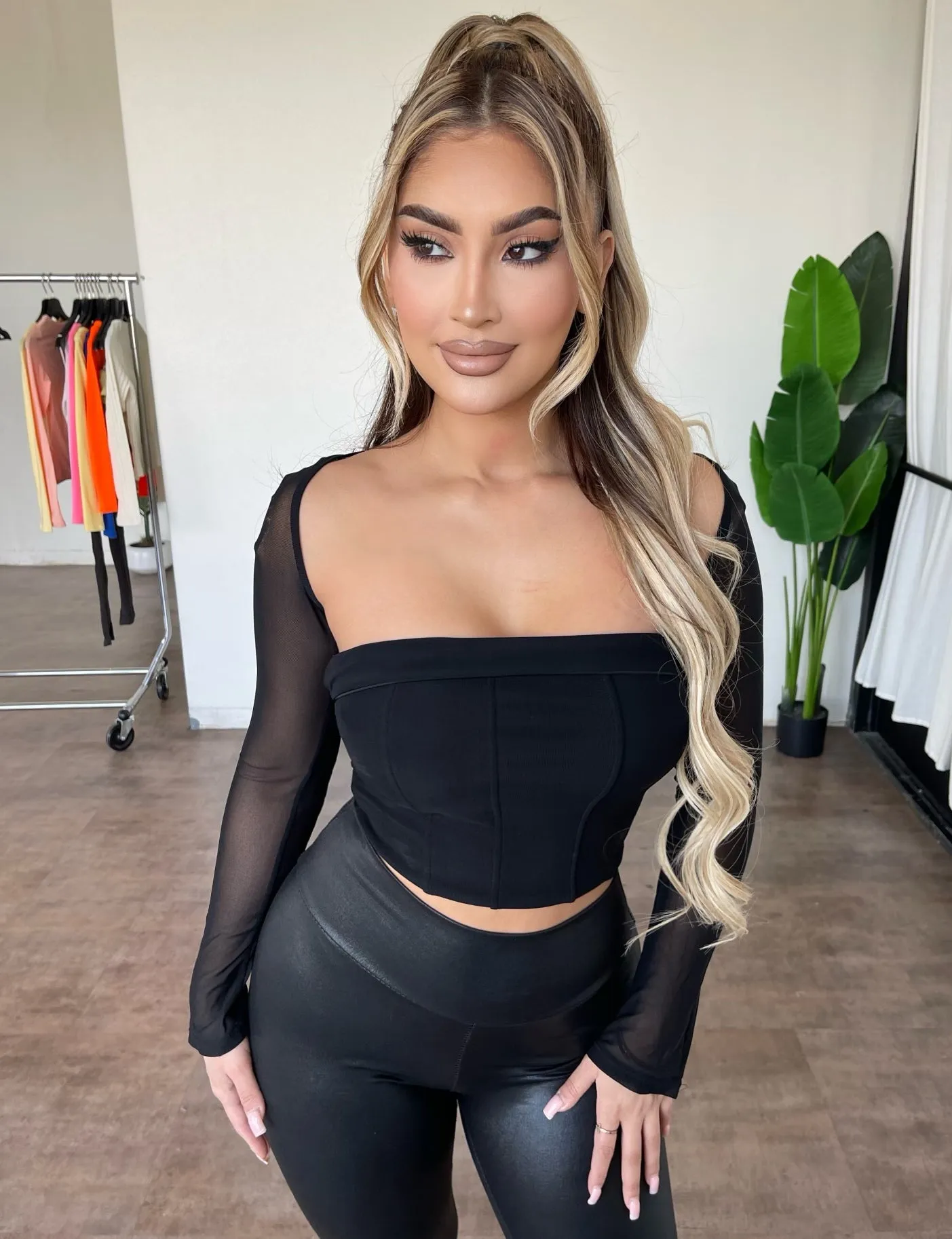 Ruby Cropped Top(Black) sold by OOTDFash