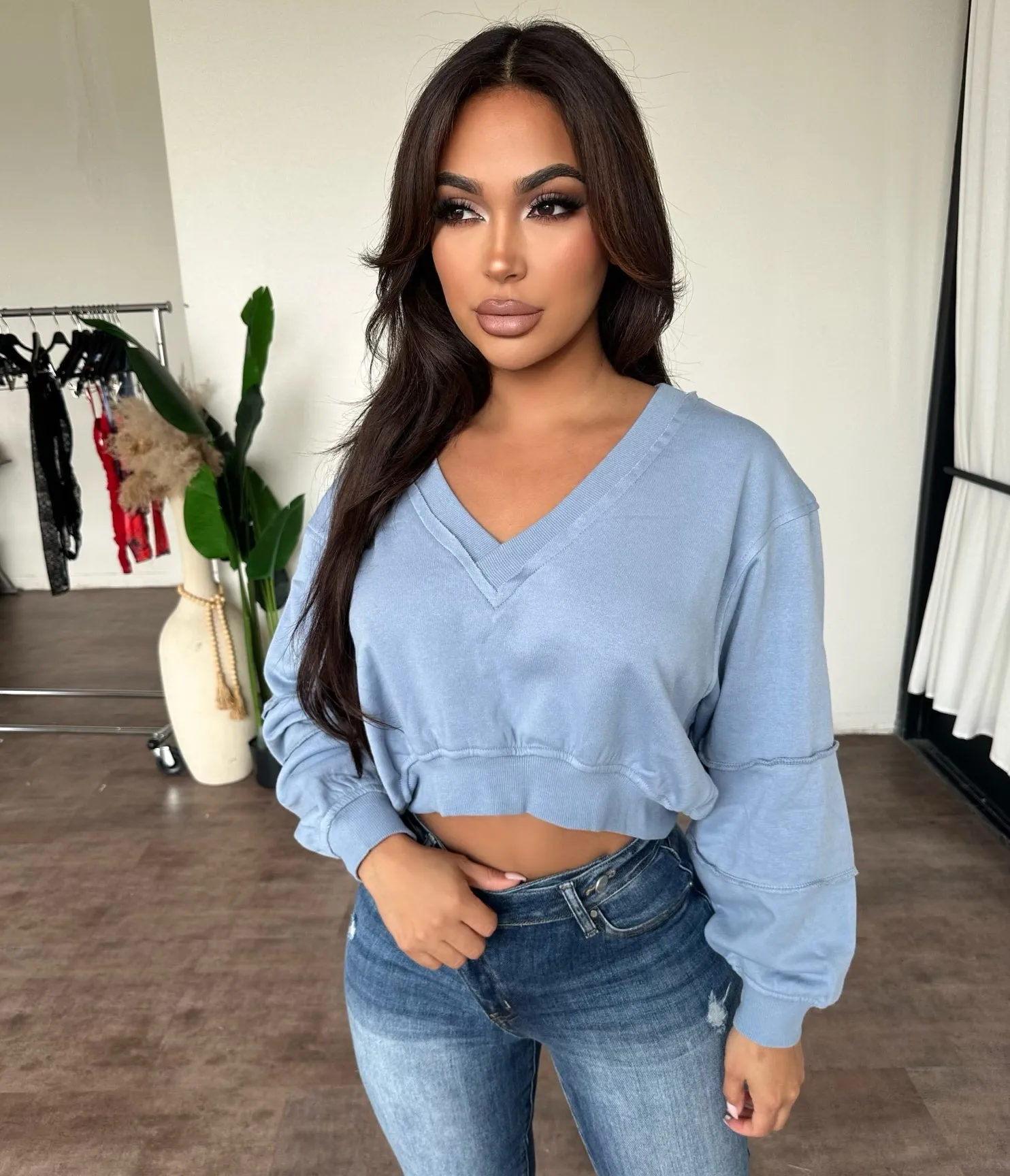 Hazel Sweater (Blue) sold by OOTDFash