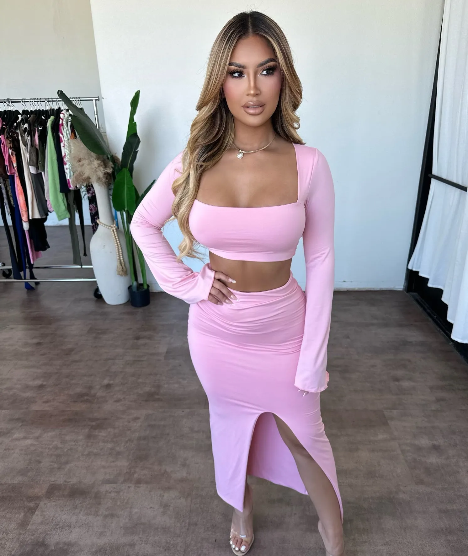 Jane Skirt Set(Pink) sold by OOTDFash