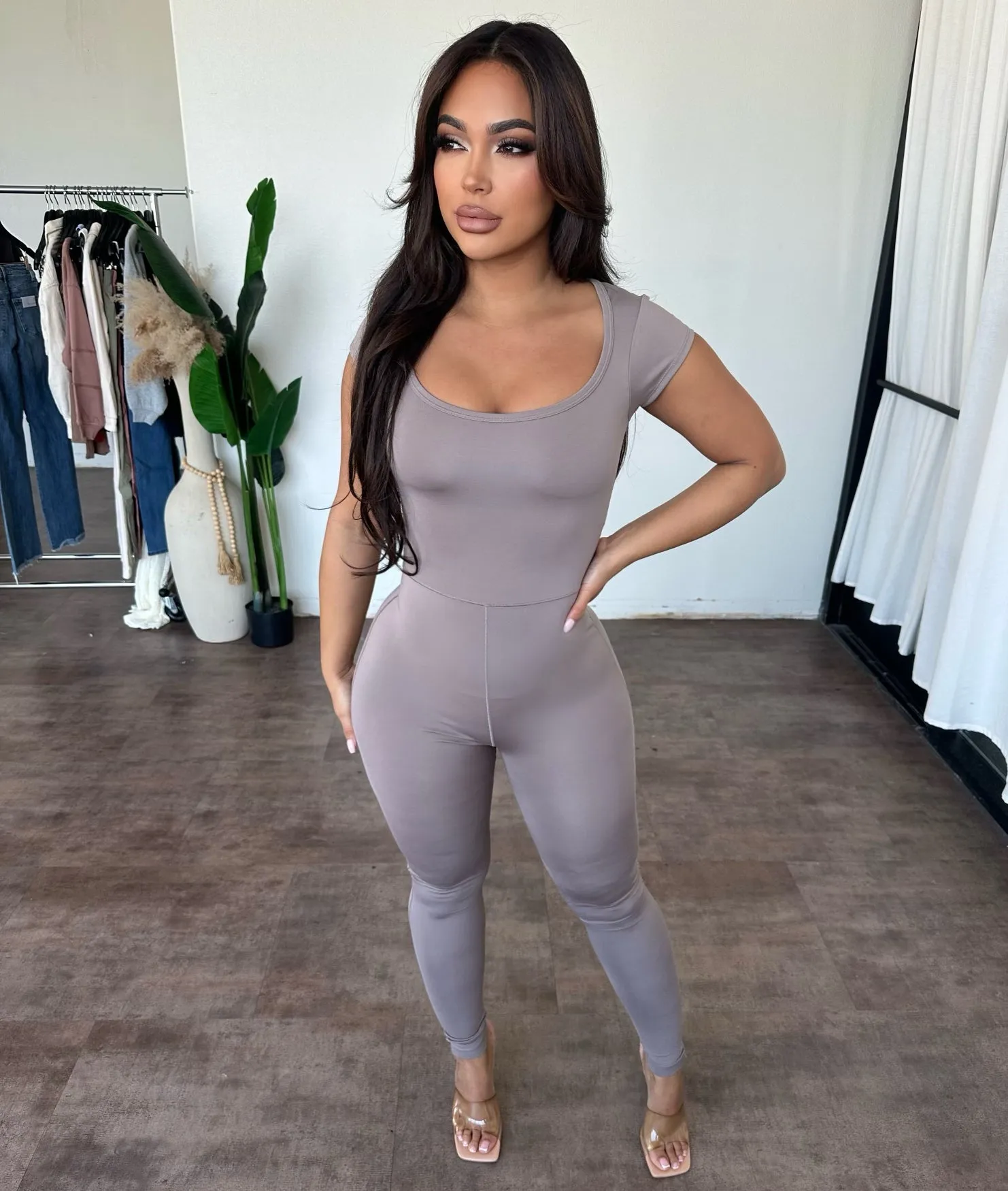 Amelia Jumpsuit (Ash) sold by OOTDFash