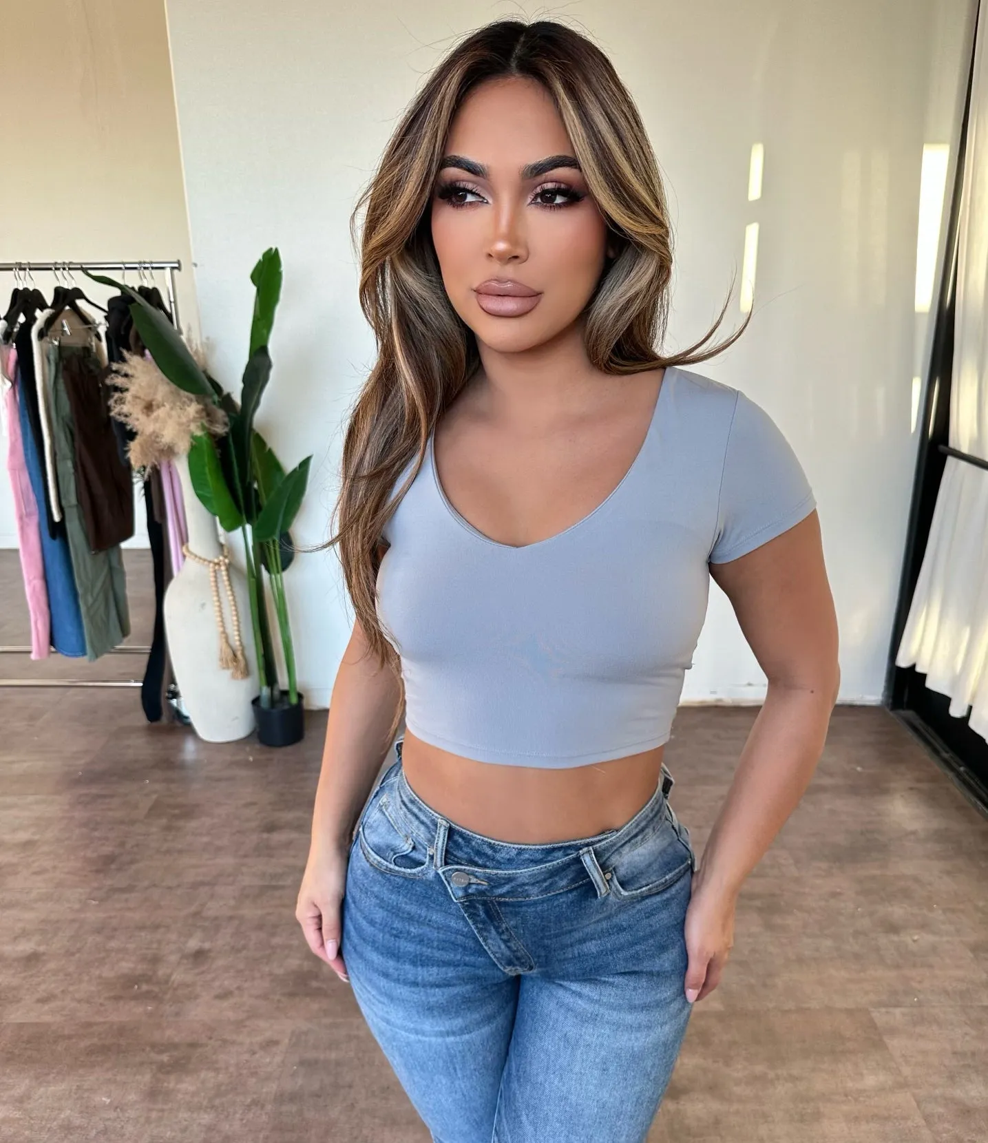 Bailey Top (Silver) sold by OOTDFash