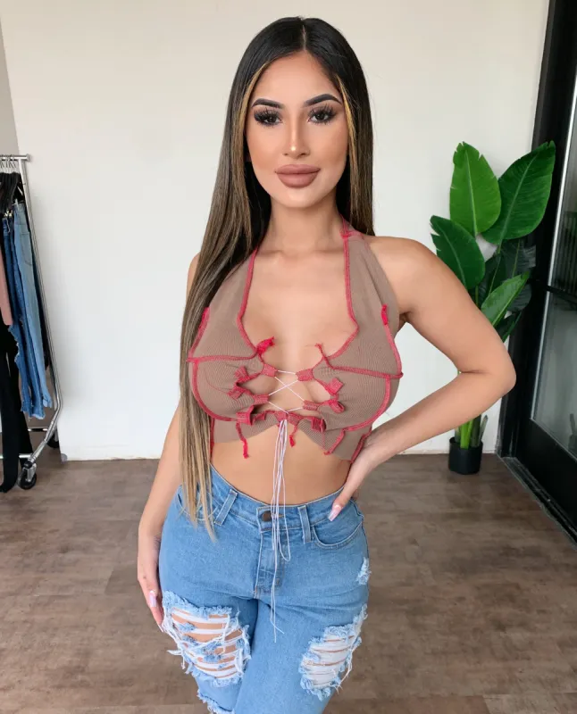 Becky Tank Top(Mocha) sold by OOTDFash