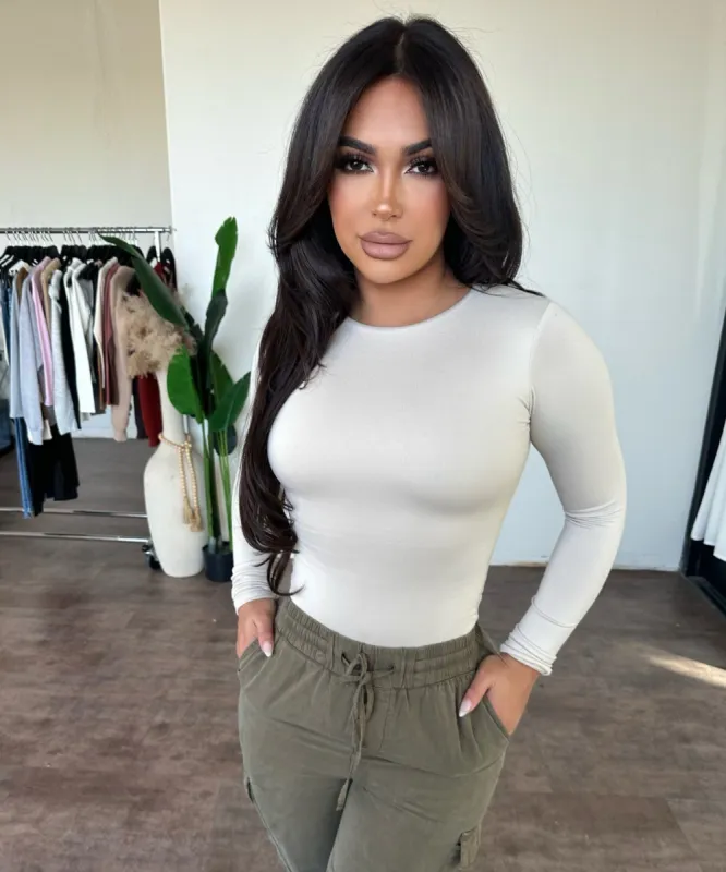 Eve Bodysuit (Beige) sold by OOTDFash