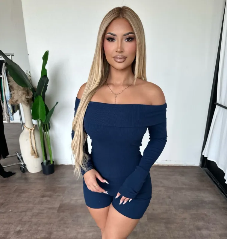 Dora Romper (Navy) sold by OOTDFash