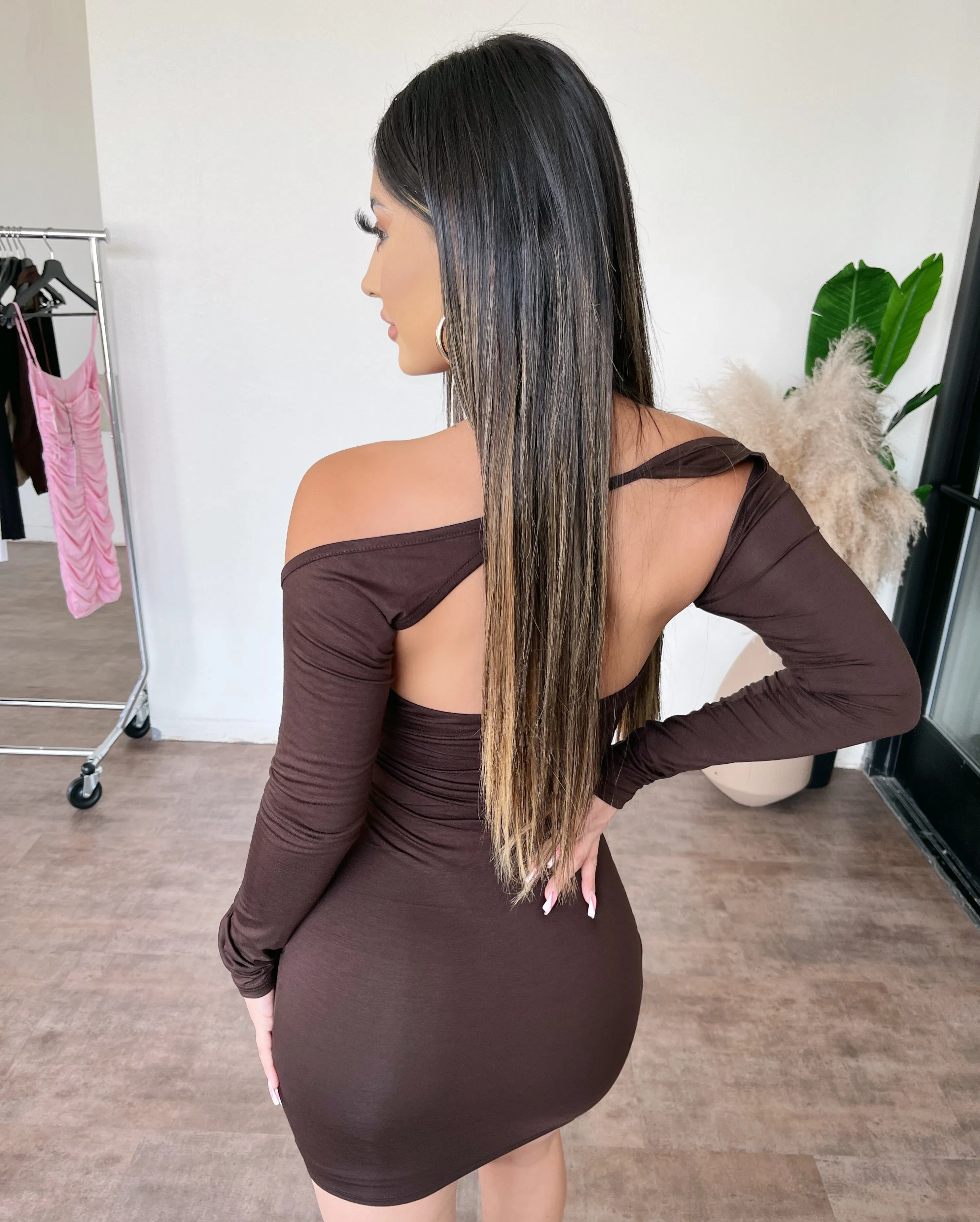 Tabetha Halter Dress(Brown) sold by OOTDFash product image thumbnail 2