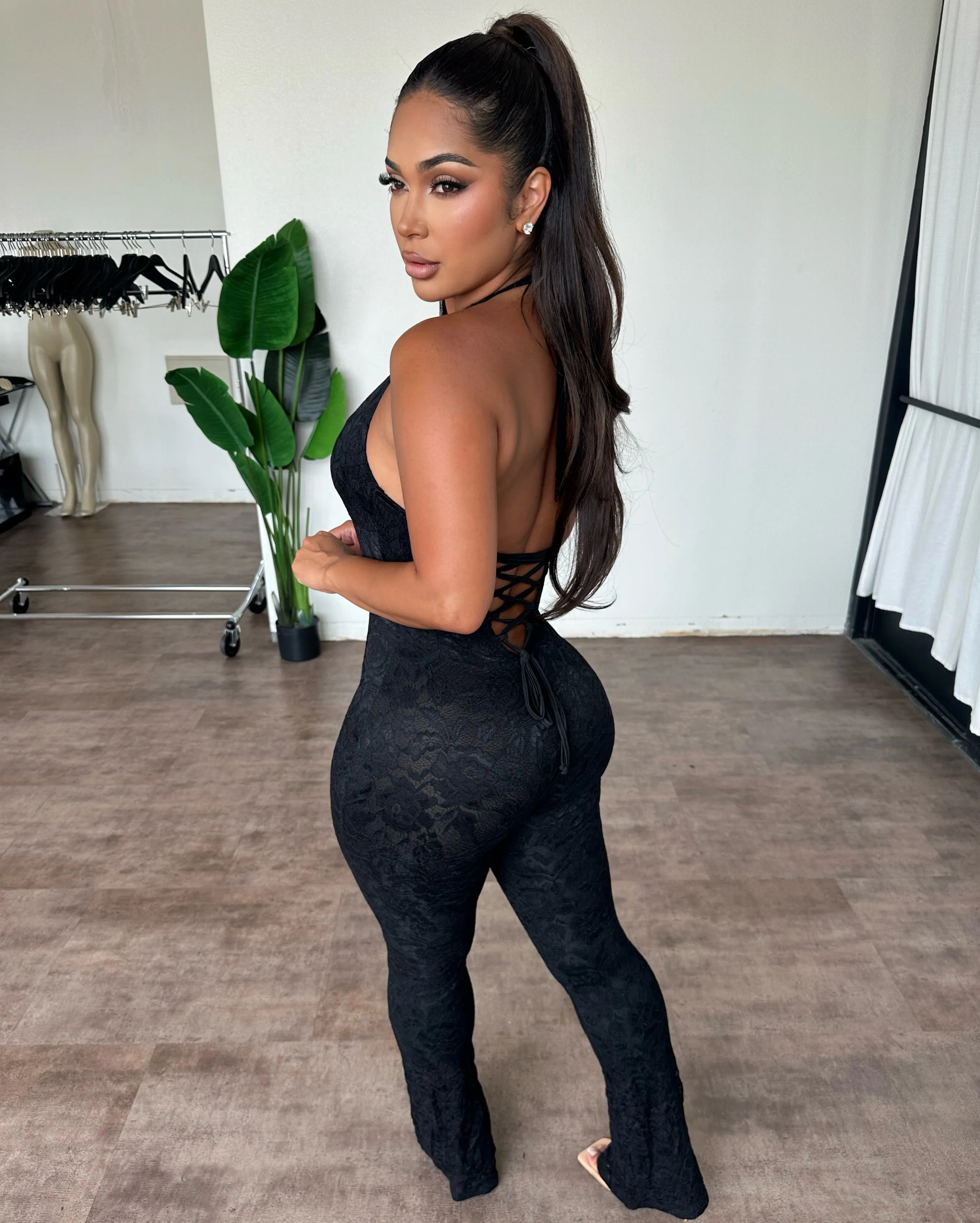 Roxy Lace Jumpsuit(Black) sold by OOTDFash product image thumbnail 2