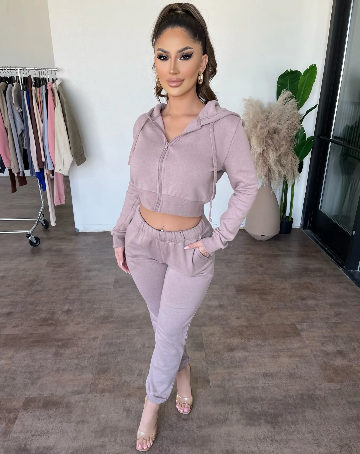 Tyler Jogger Sweatpants(Mocha) sold by OOTDFash