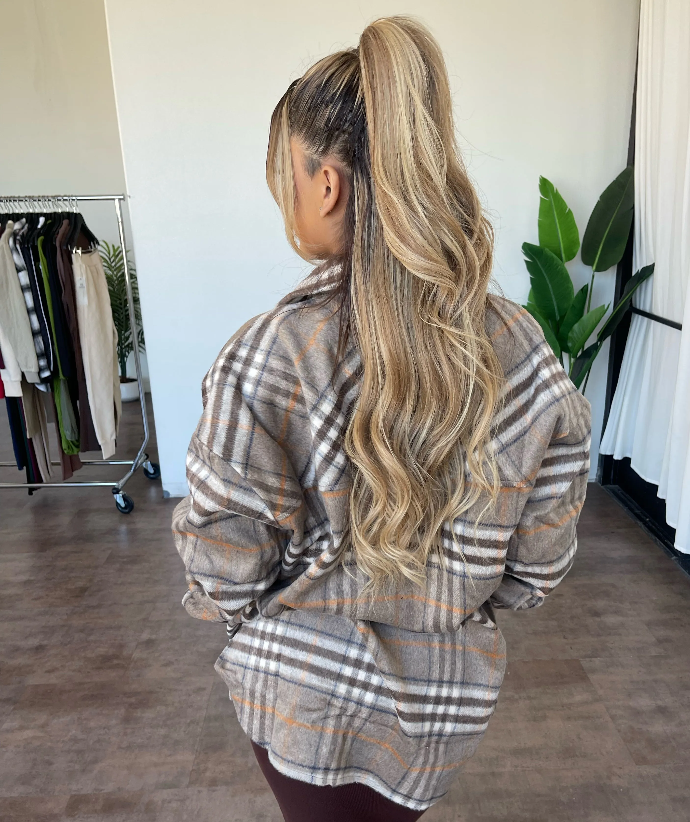 Lacey Flannel(Mocha Combo) sold by OOTDFash product image thumbnail 2