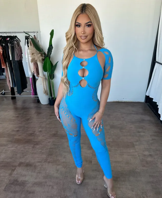 Arnia Jumpsuit (Blue) sold by OOTDFash