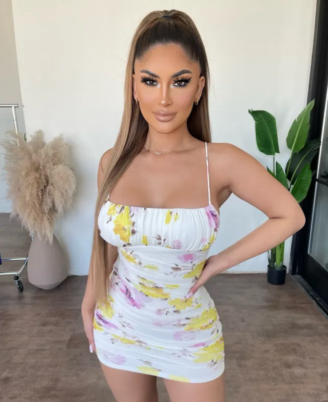 Oriana Dress(Yellow Ivory) sold by OOTDFash