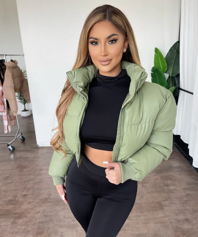 Joycelyn Puffer Jacket(Olive) sold by OOTDFash