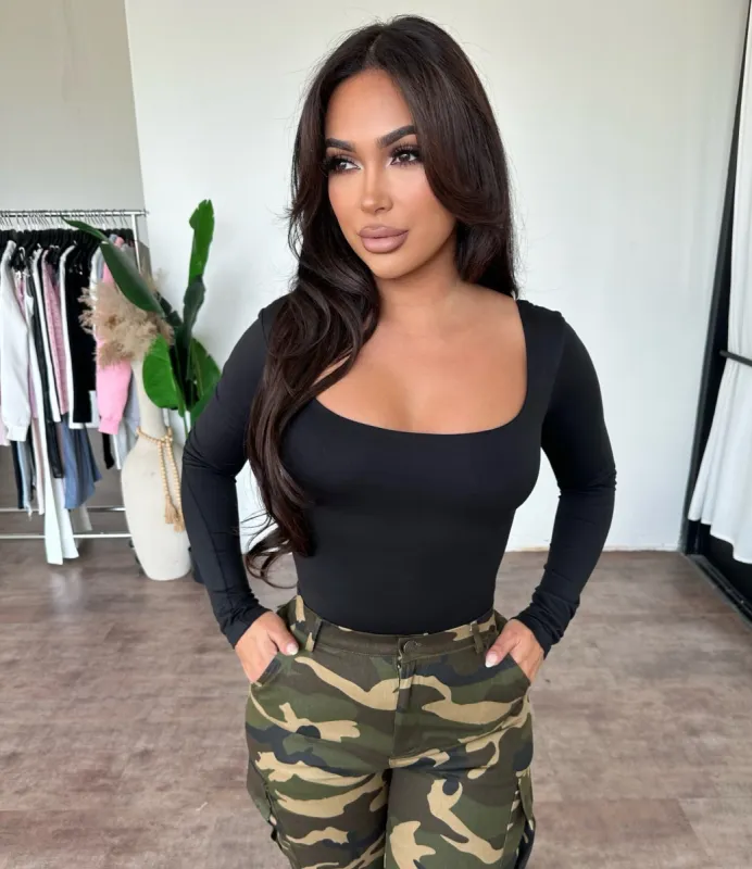 Elena Bodysuit (Black) sold by OOTDFash