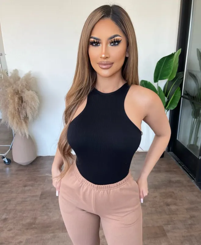 Maci Ribbed Bodysuit(Black) sold by OOTDFash