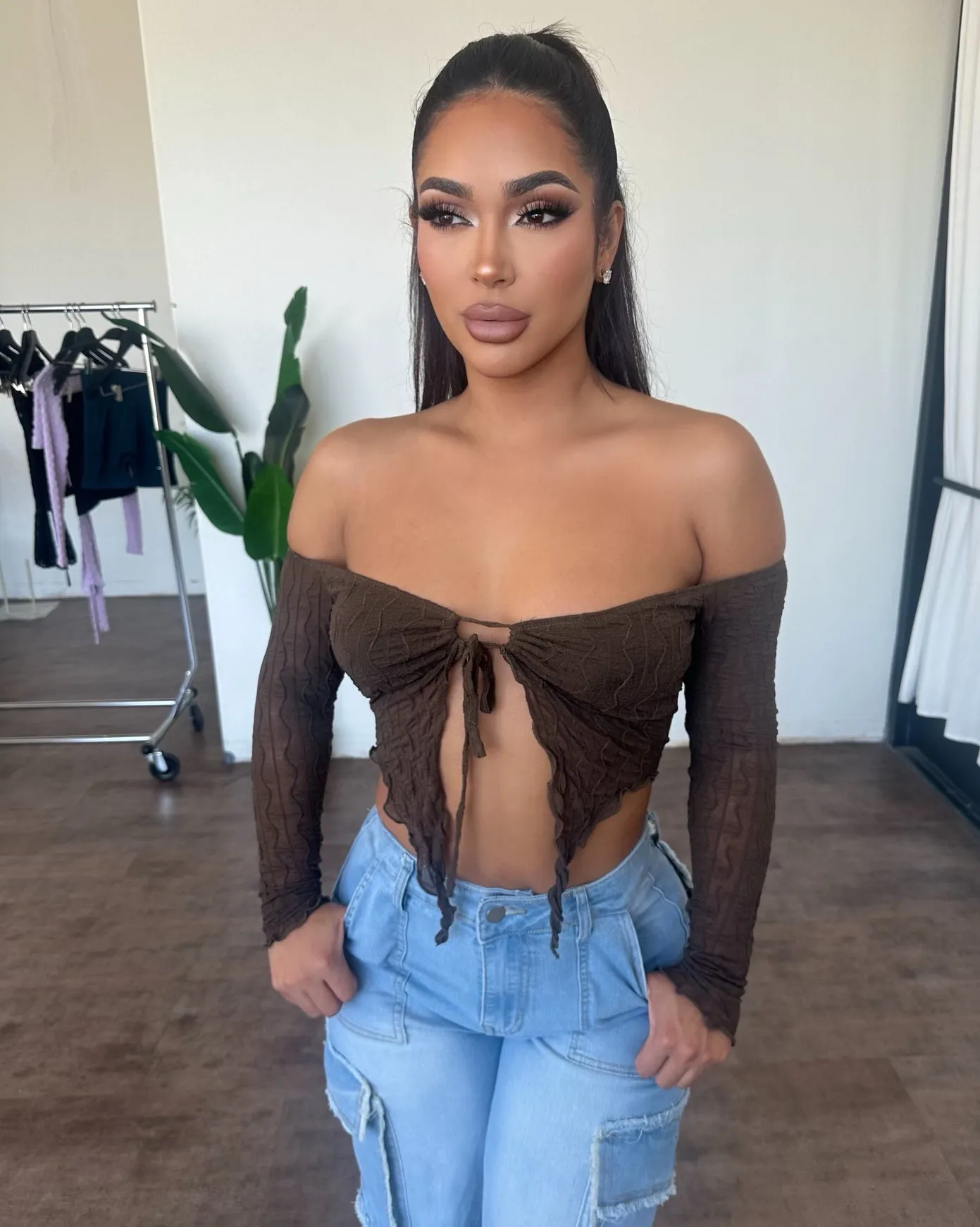 Fendi Crop Top (Chocolate) sold by OOTDFash