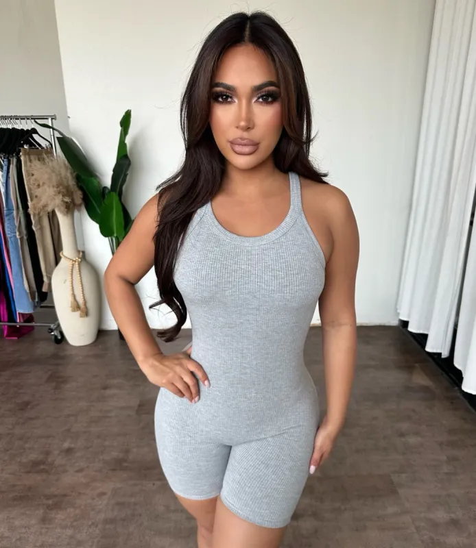 Ashley Romper (H Grey) sold by OOTDFash