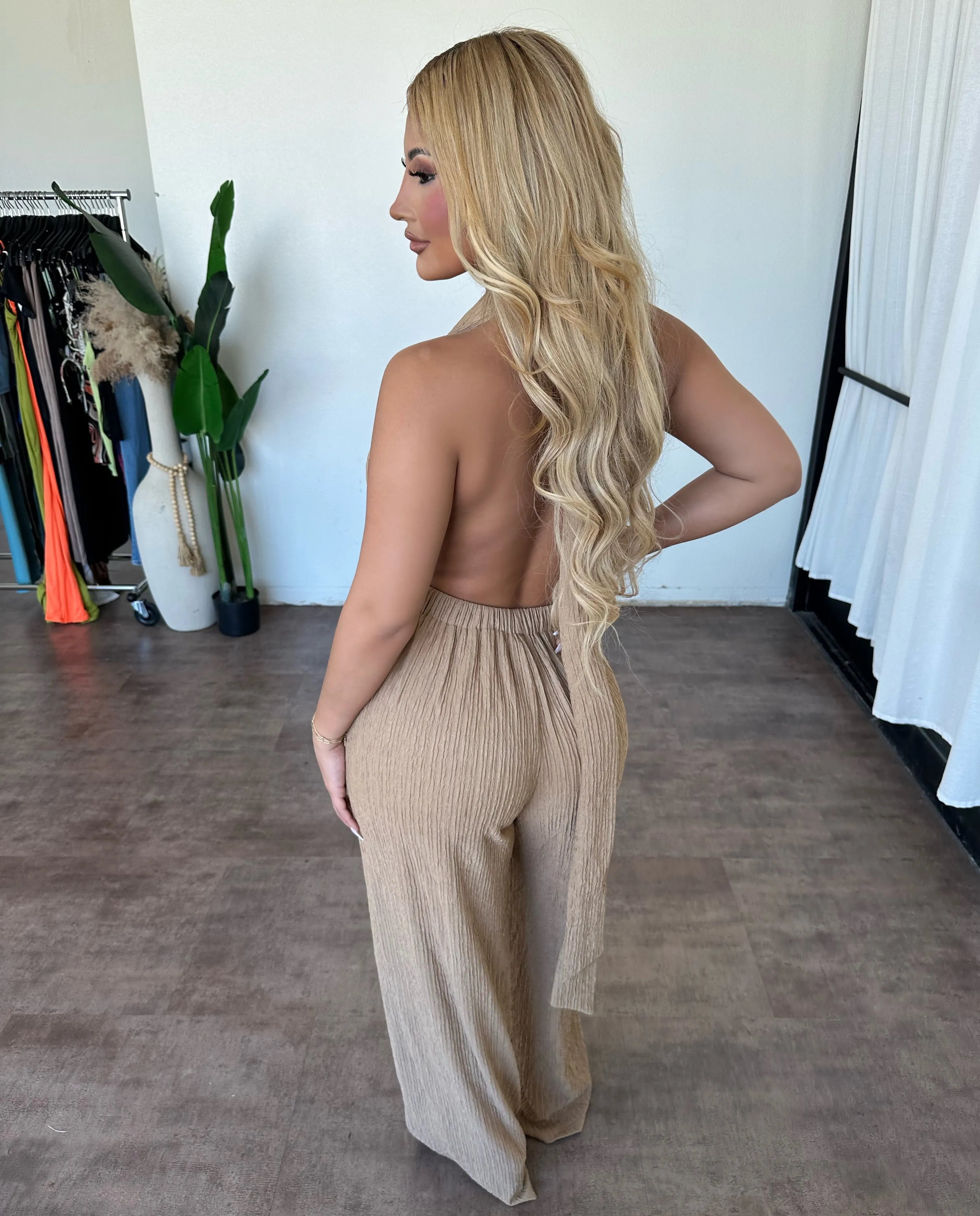 Faye Jumpsuit (Khaki) sold by OOTDFash product image thumbnail 2