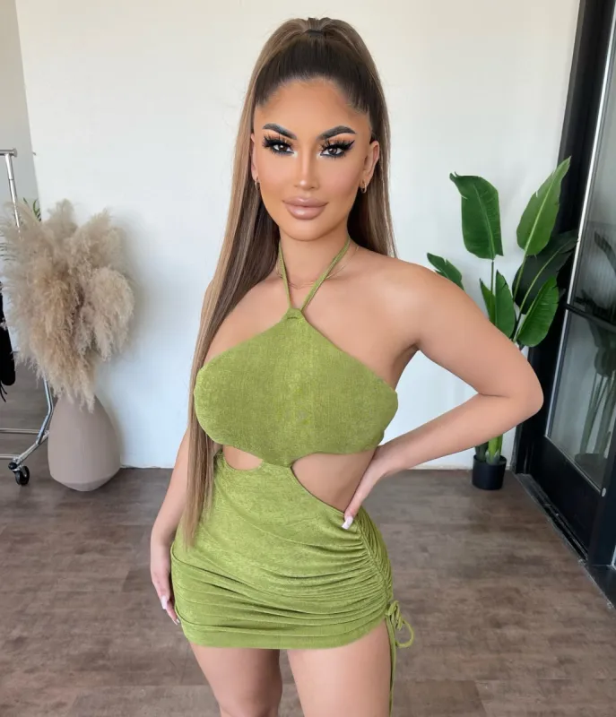 Lina Dress (Green) sold by OOTDFash