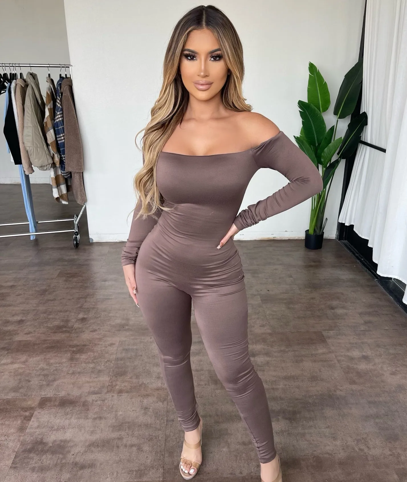 Gaby Jumpsuit(Mocha) sold by OOTDFash