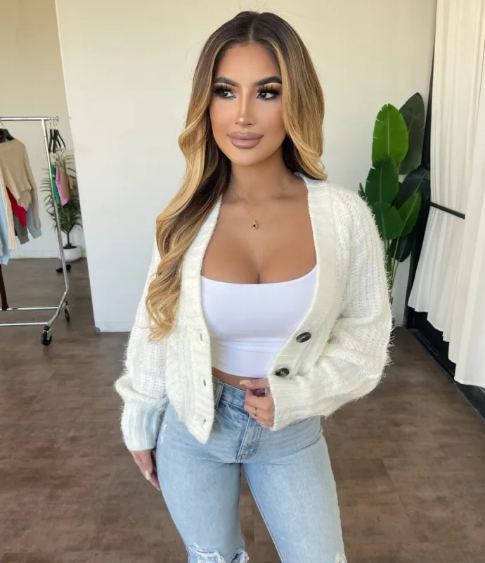 Debbie Cardigan(Ivory) sold by OOTDFash