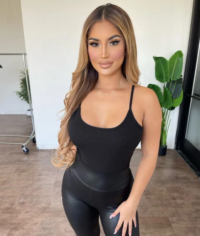 Carly Rib Bodysuit(Black) sold by OOTDFash