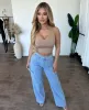 Gaia Cargo Pants ( Light Blue ) sold by OOTDFash