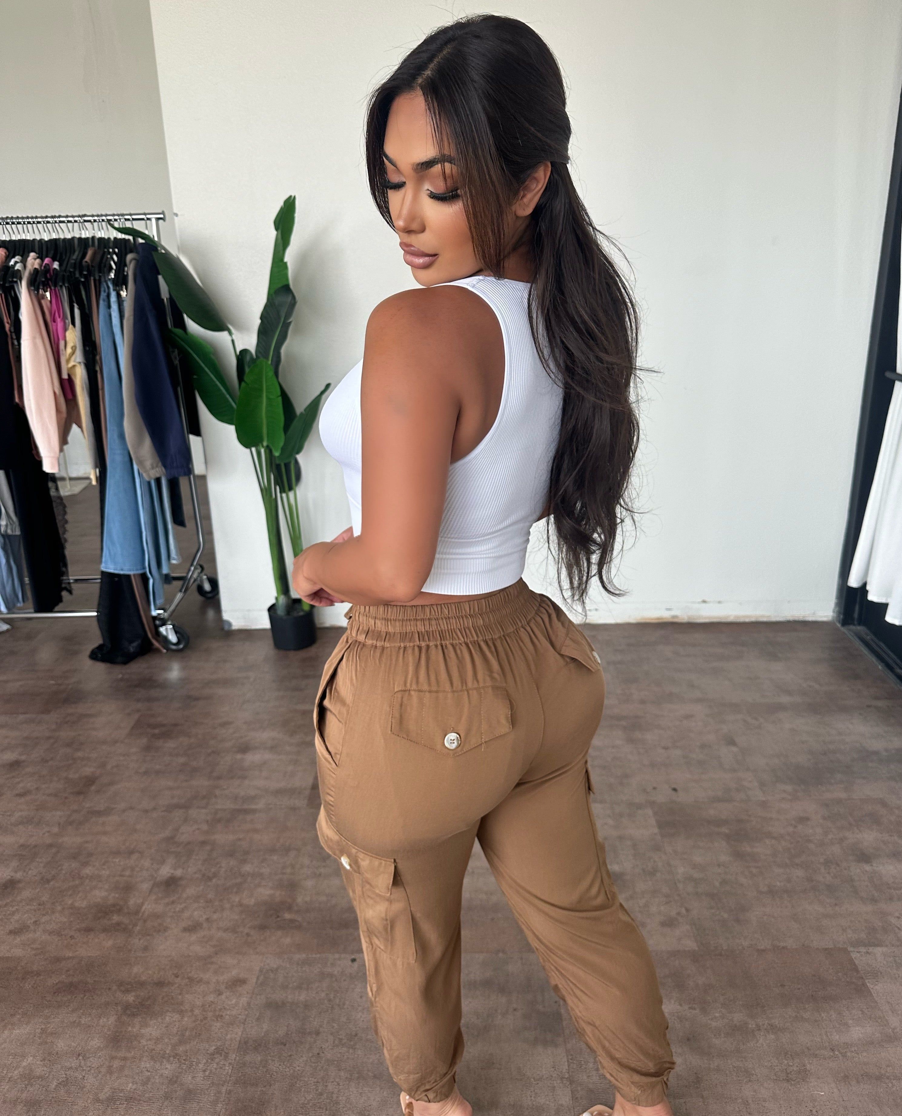 Evera Cargo Joggers (Camel) sold by OOTDFash product image thumbnail 2