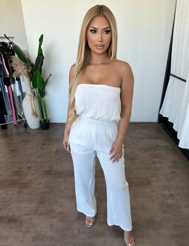 Mariza Jumpsuit (Off White) sold by OOTDFash