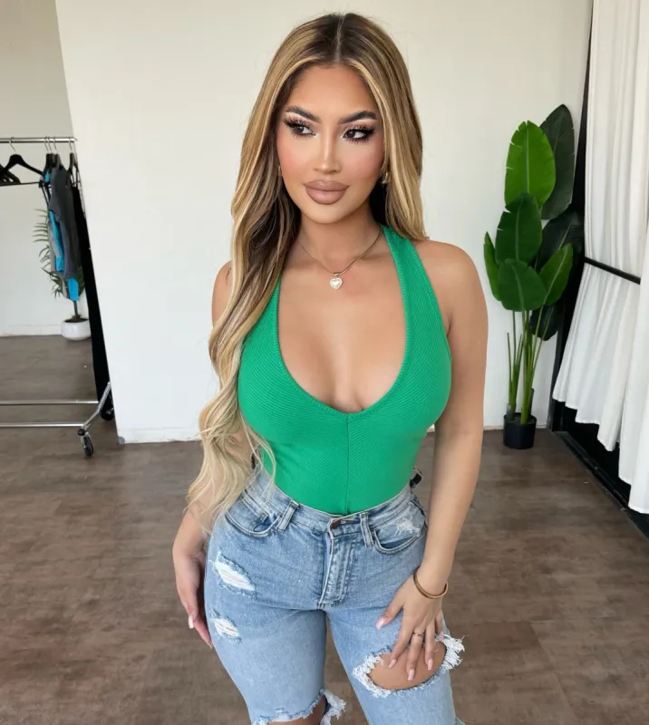 Fatima Bodysuit(Green) sold by OOTDFash