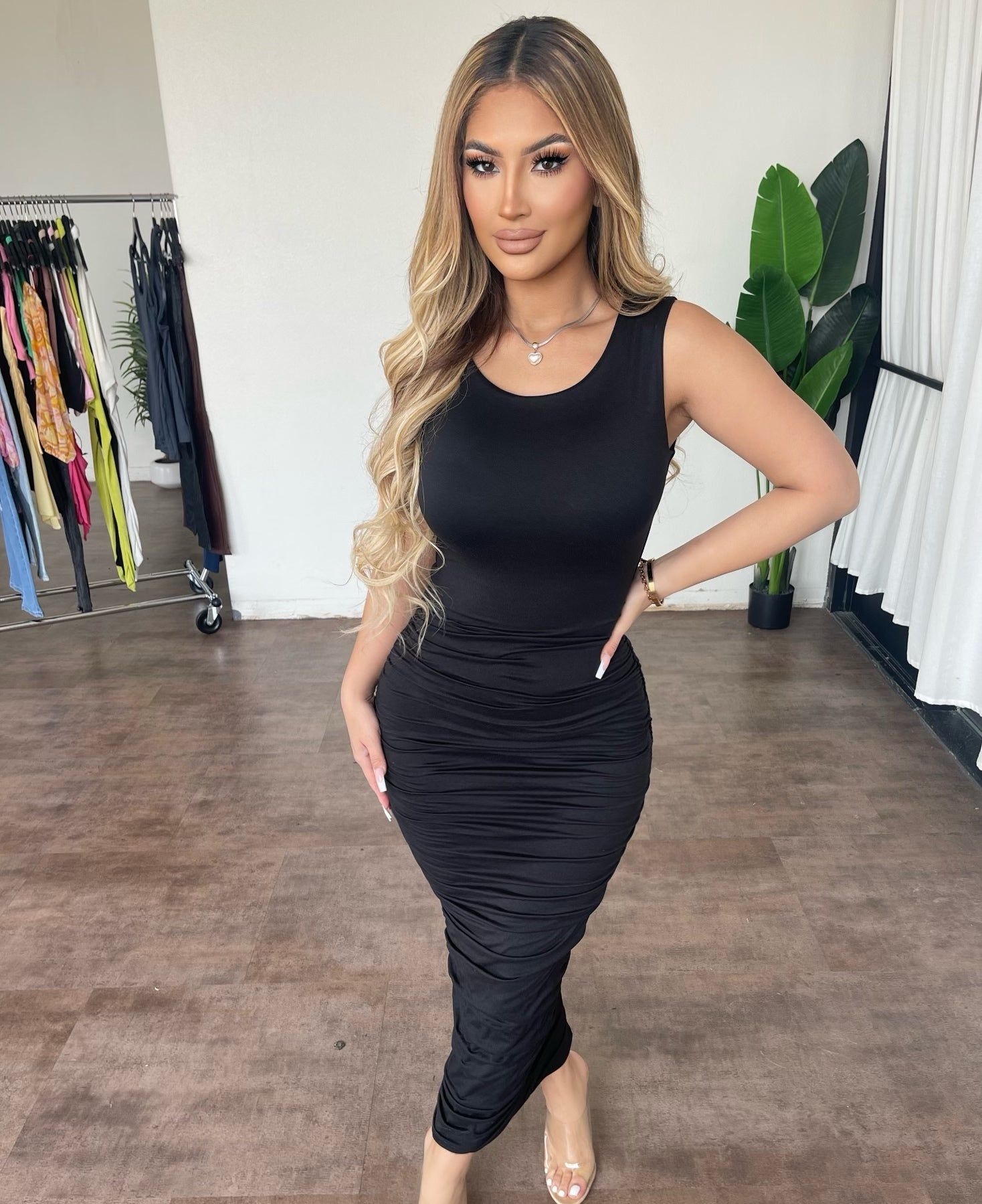 Jenny Sleeveless Dress(Black) sold by OOTDFash