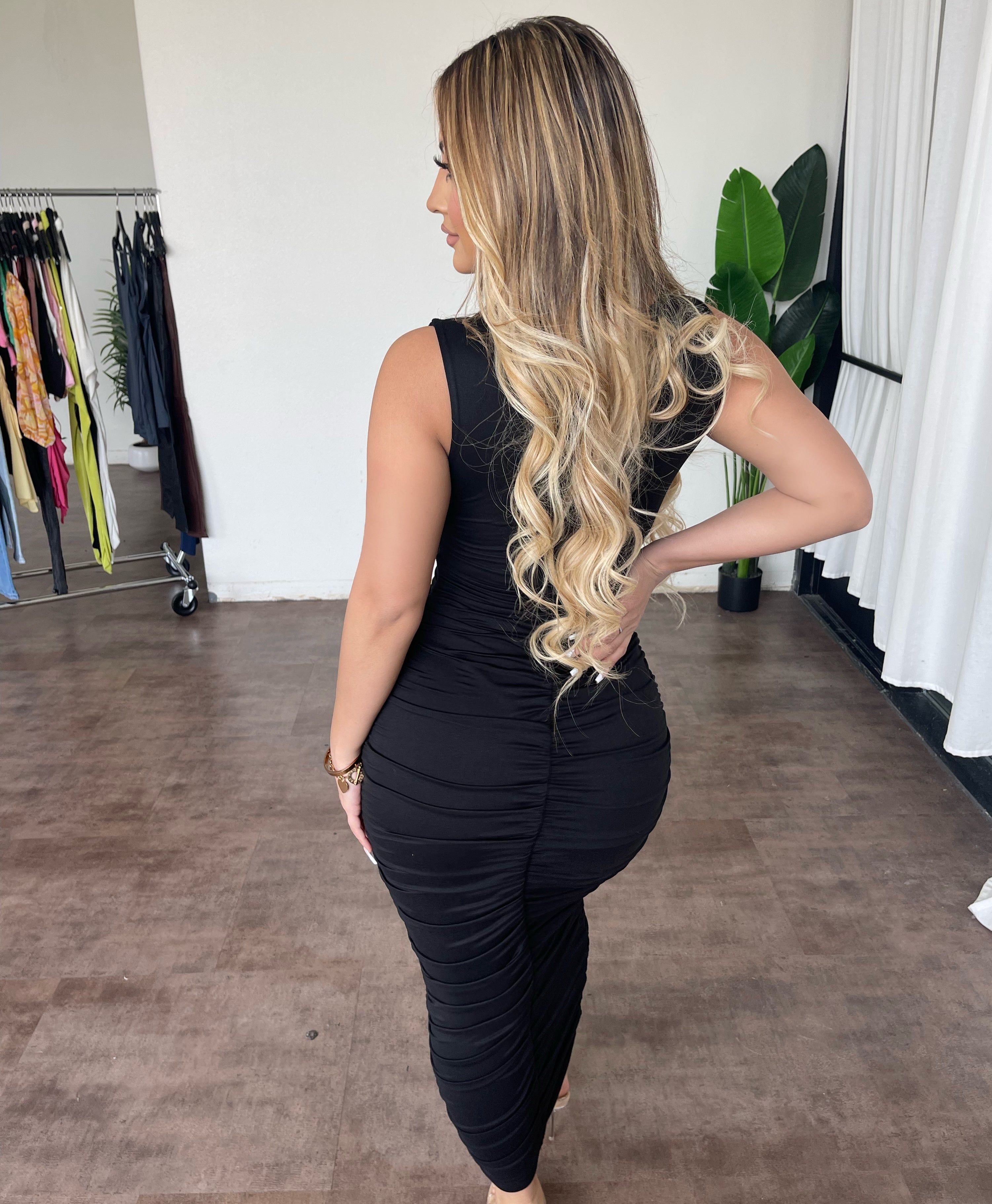 Jenny Sleeveless Dress(Black) sold by OOTDFash product image thumbnail 2