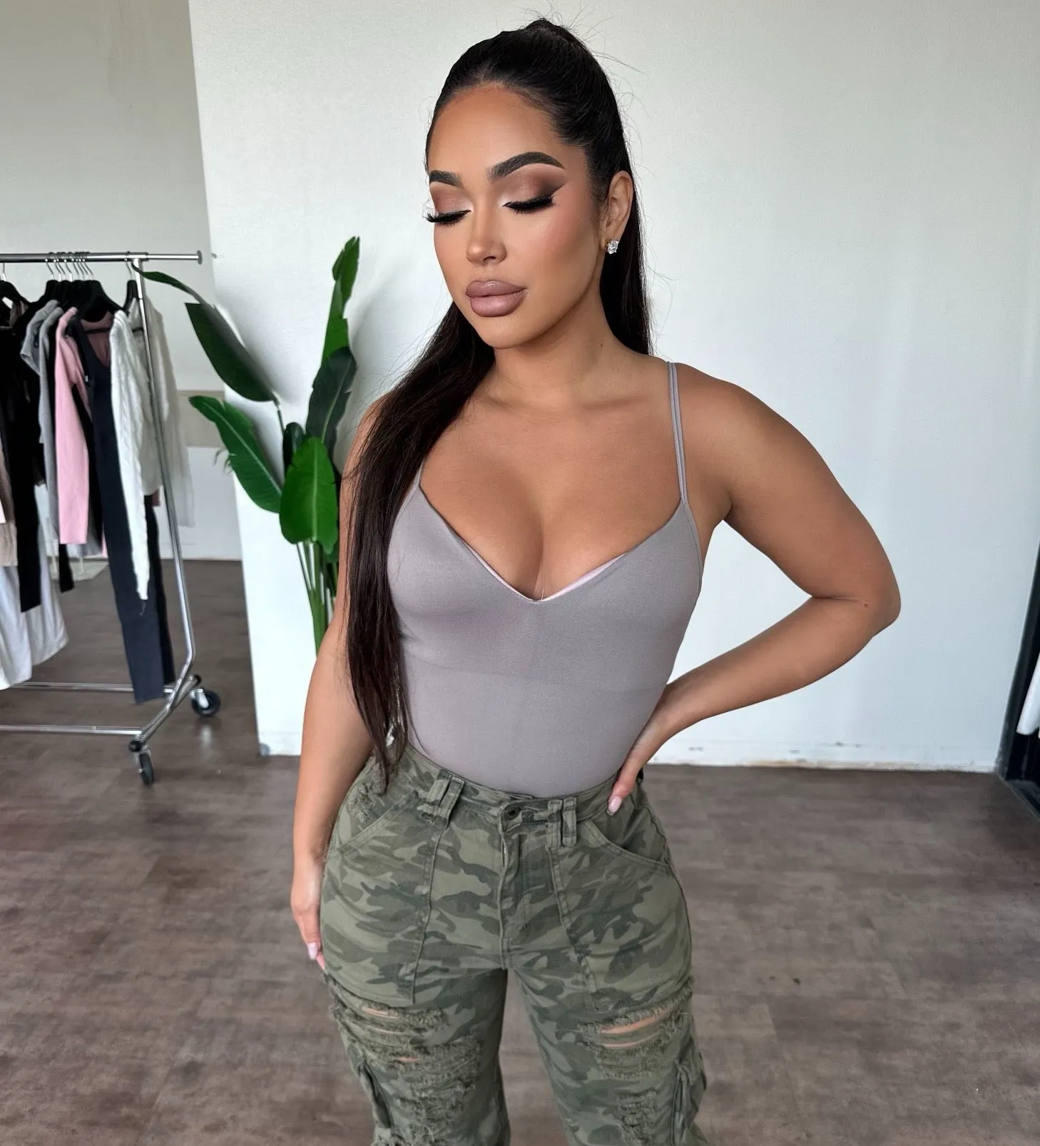 Sophia Bodysuit (Ash) sold by OOTDFash