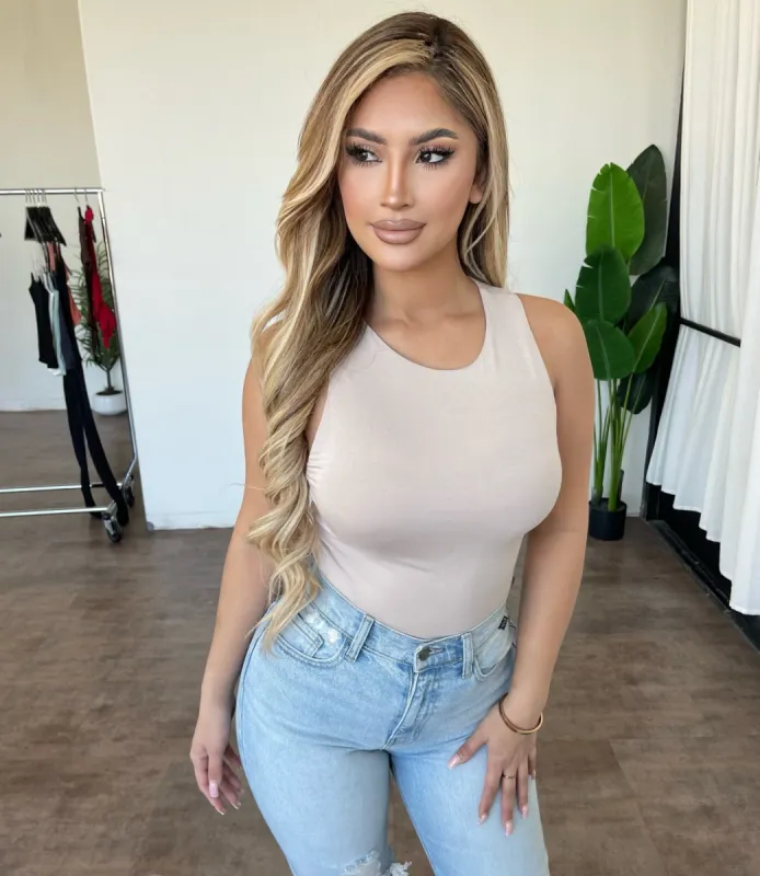 Carrie Bodysuit(Light Taupe) sold by OOTDFash