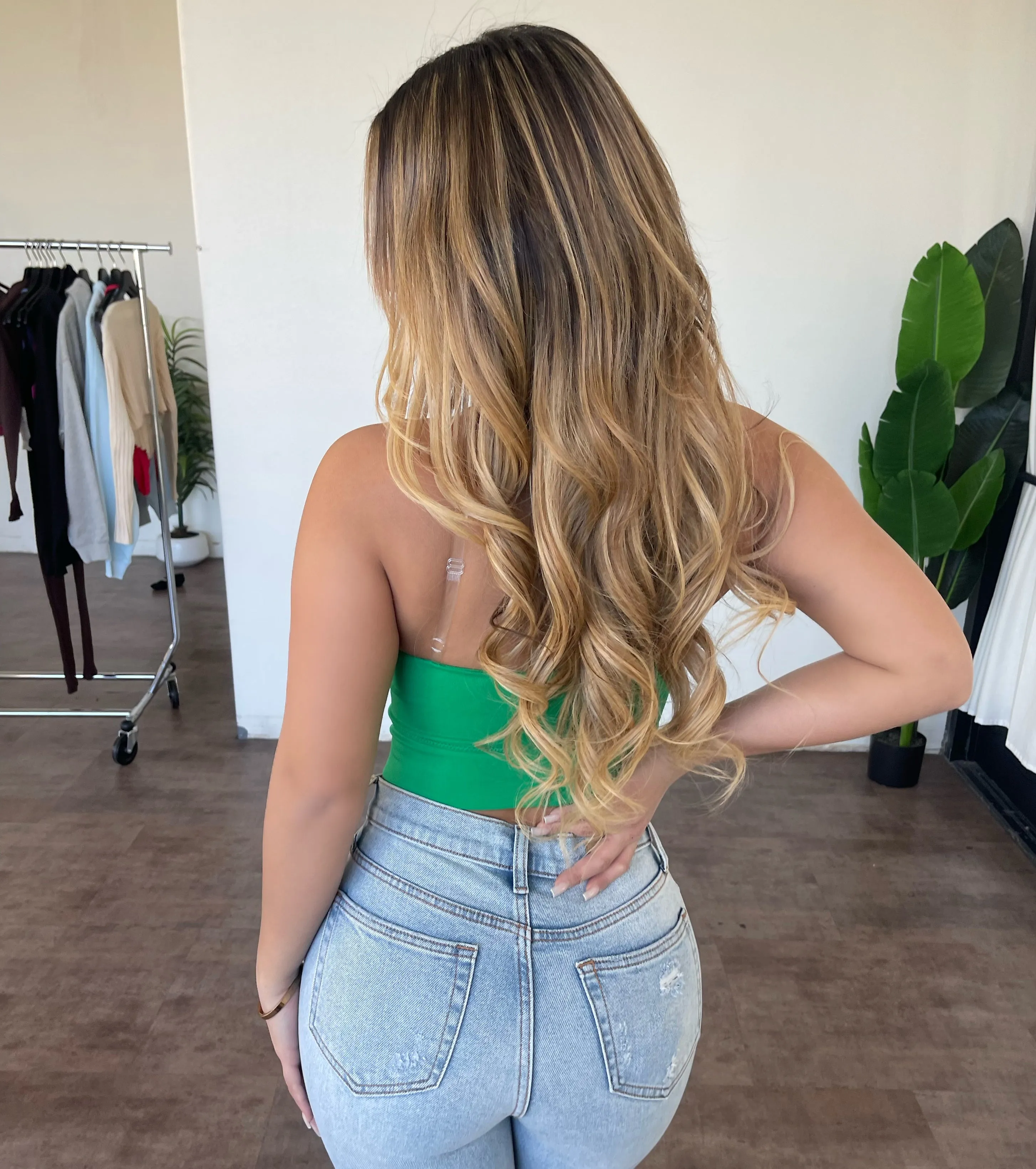 Chris Clear Strap Top(Kelly Green) sold by OOTDFash product image thumbnail 2