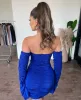 Chrissy Off Shoulder Dress(Royal Blue) sold by OOTDFash