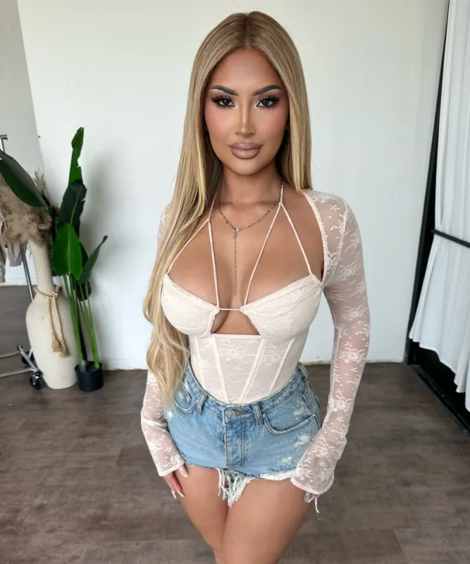 Olenna Top (Nude) sold by OOTDFash