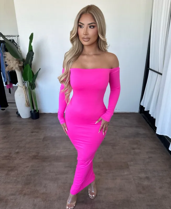 Larisa Dress (Fuchsia) sold by OOTDFash