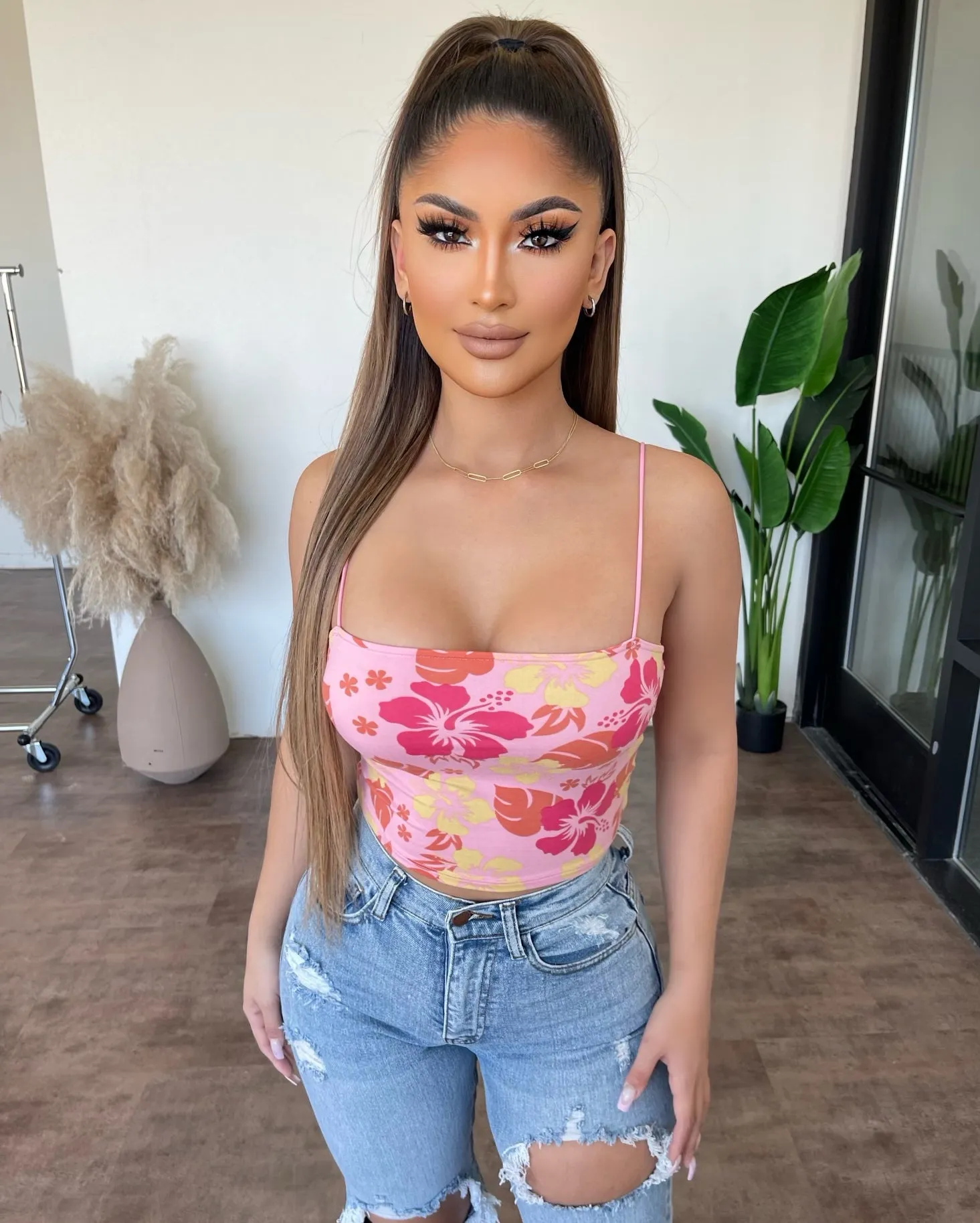 Maddy Cropped Top(Pink) sold by OOTDFash