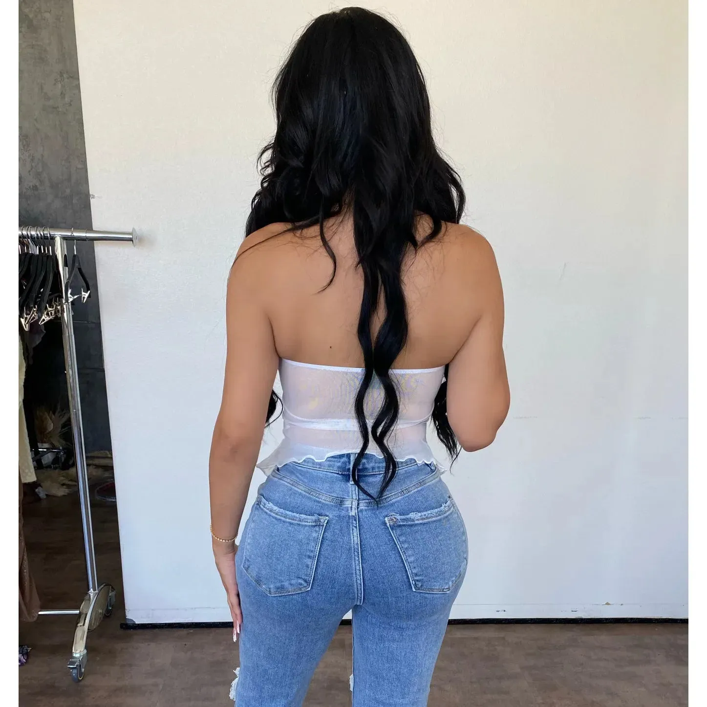 Yasmin Tube Top (White) sold by OOTDFash product image thumbnail 2