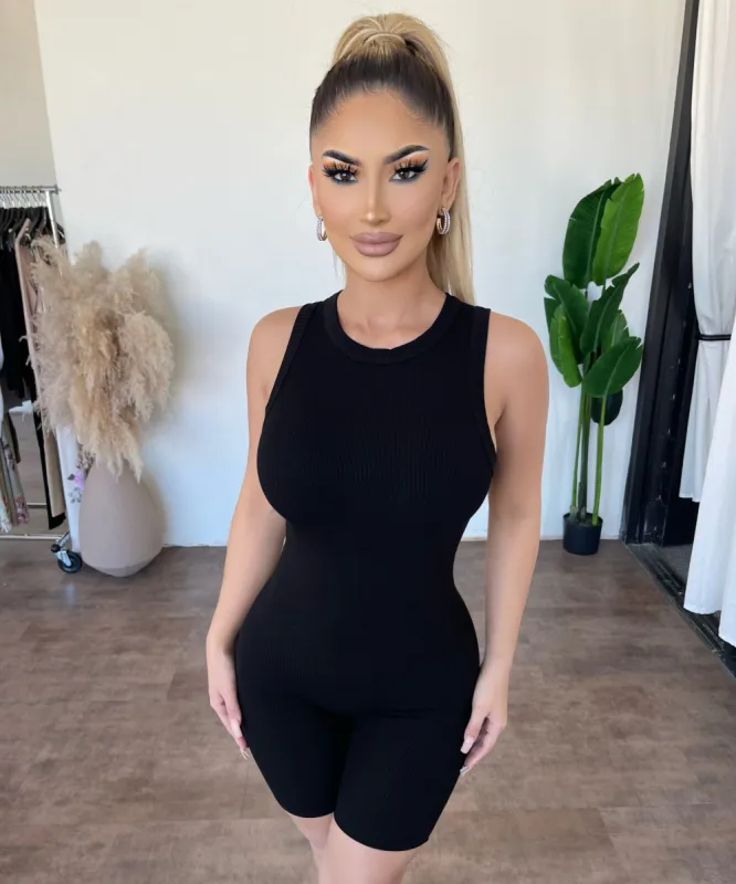 Olivia Sleeveless jumpsuit(Black) sold by OOTDFash