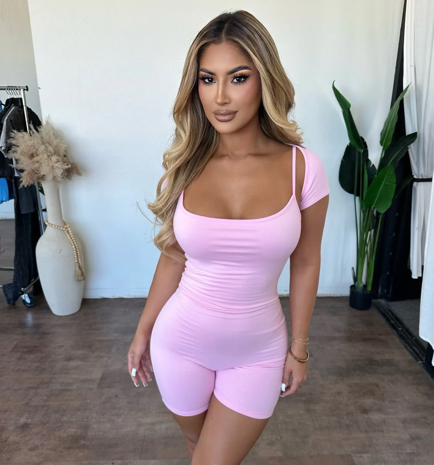 Corrie Romper (Light Pink) sold by OOTDFash