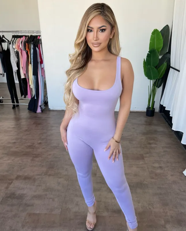 Yolanda Tank Jumpsuit(Lavender) sold by OOTDFash