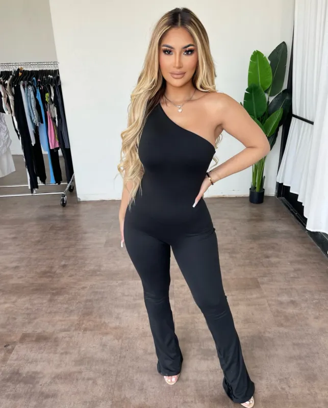 Bianca Flare Jumpsuit(Black) sold by OOTDFash